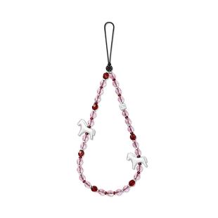 现货正品CASETiFY幸运小马粉色串珠手机链条新年手机相机装饰挂件