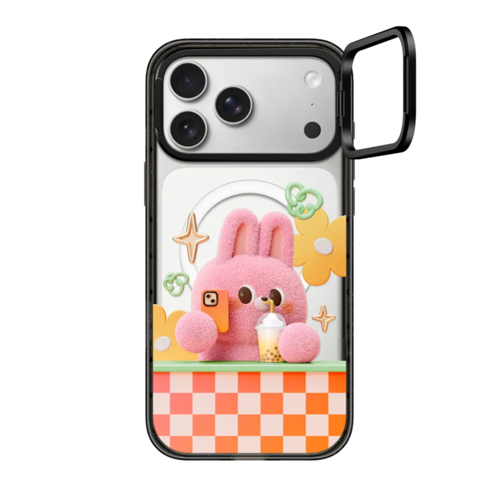 现货CASETIFY正品自拍兔子适用苹果iPhone16/17 Pro Max时尚防摔手机壳卡通14高端17air轻奢15软妹趣味保护套