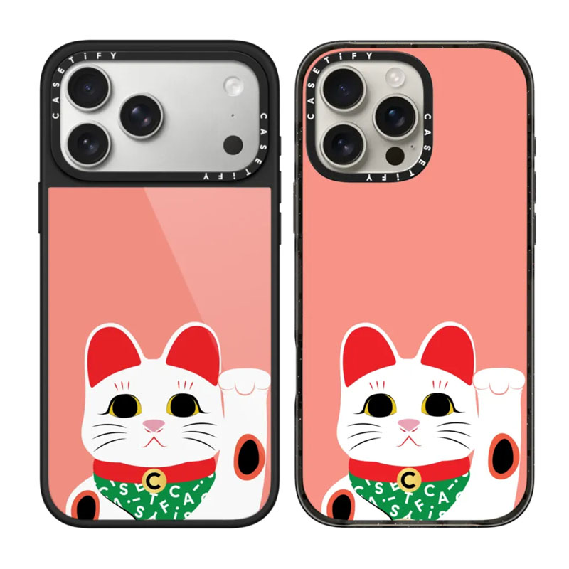 CASETIFY粉底招财猫好运手机壳套