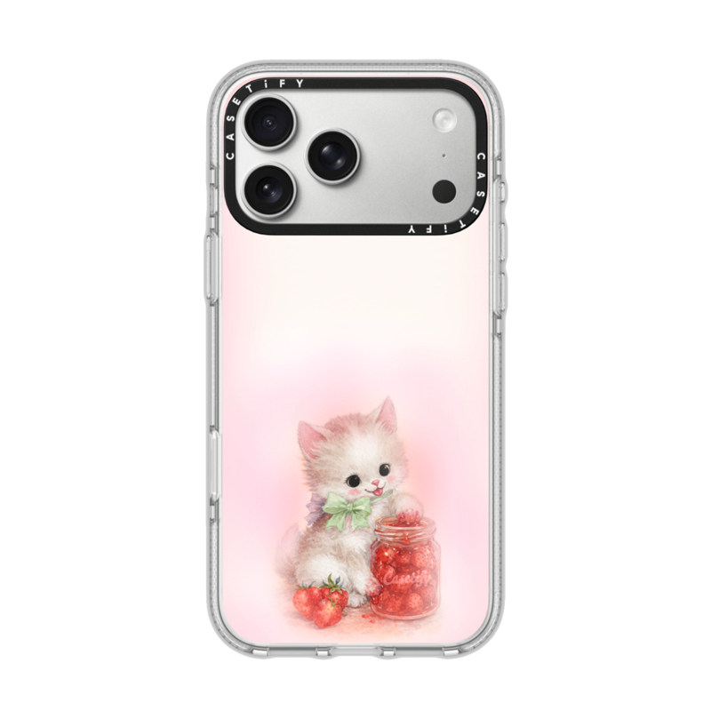 CASETiFY宠物系列草莓小猫手机壳