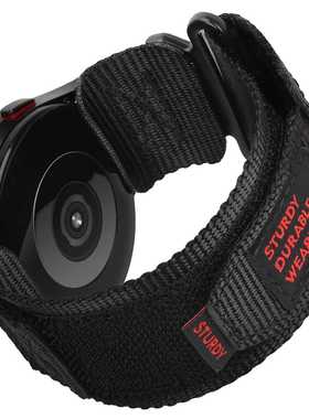 适用三星S2S3两节回环表带登山尼龙帆布运动魔术贴表带20/22mmGT4