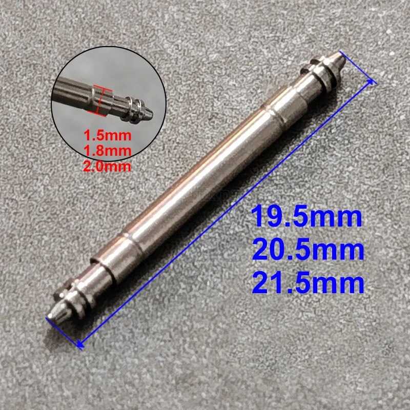 弹簧轴表耳生耳高档优质原装耐用不锈钢316L精钢19.5/20.5/21.5mm