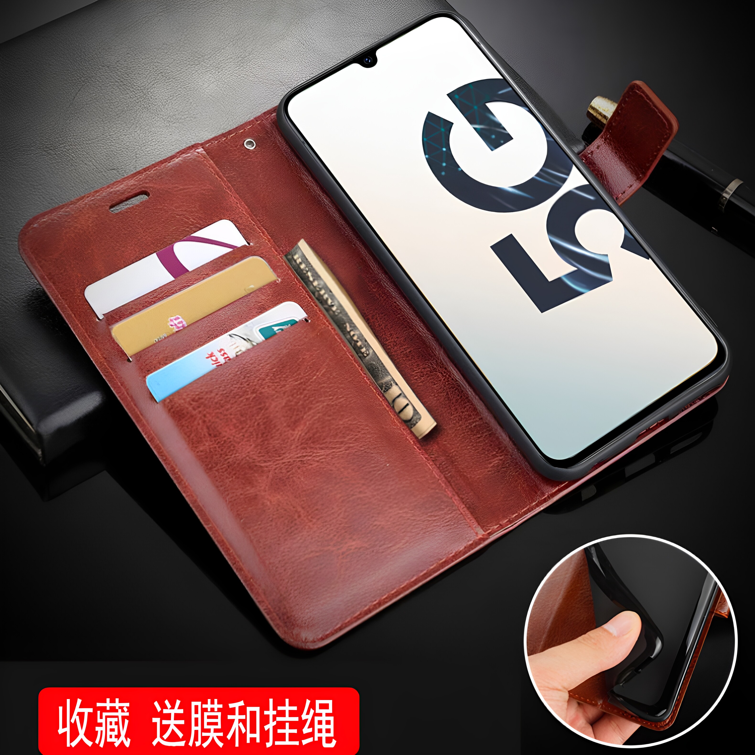 适用三星A908B手机壳6.7英寸SM-A9080保护套翻盖A90 5G外壳皮夹A908N潮女samsung防摔Galaxy磁扣A908Q软壳钱?