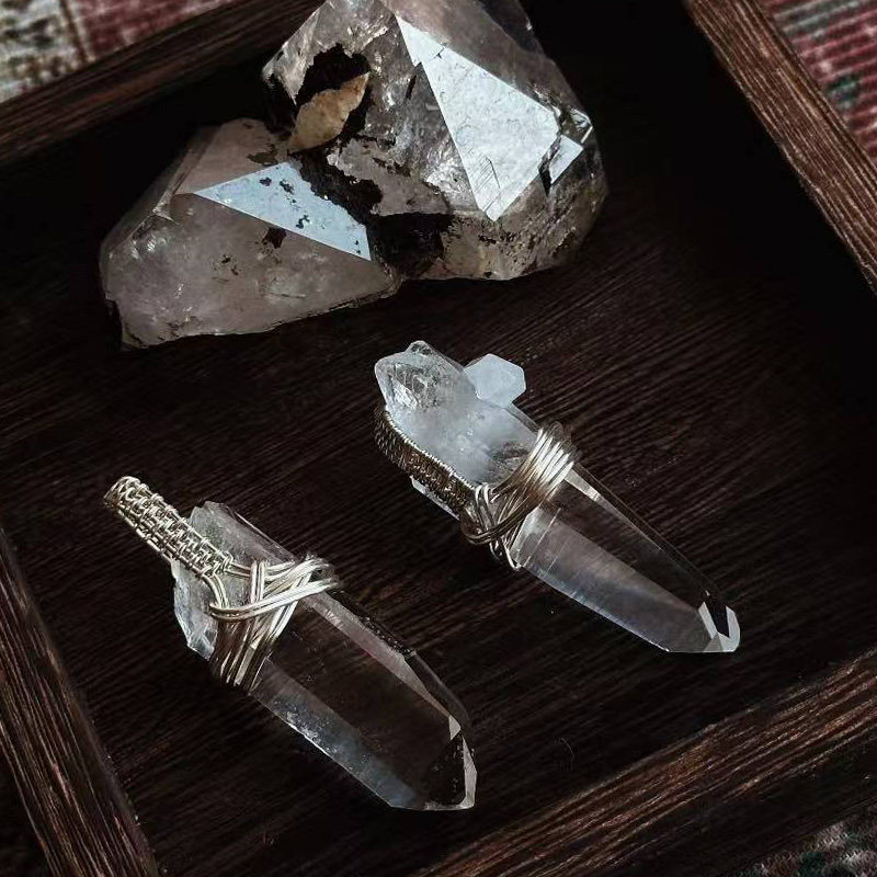 天然喜马拉雅闪灵克鲁兹紫水晶原矿绕线吊坠饰品,饰品/流行首饰/时尚饰品新,颈饰,淘宝优惠券,粉丝福利购,淘宝优惠卷