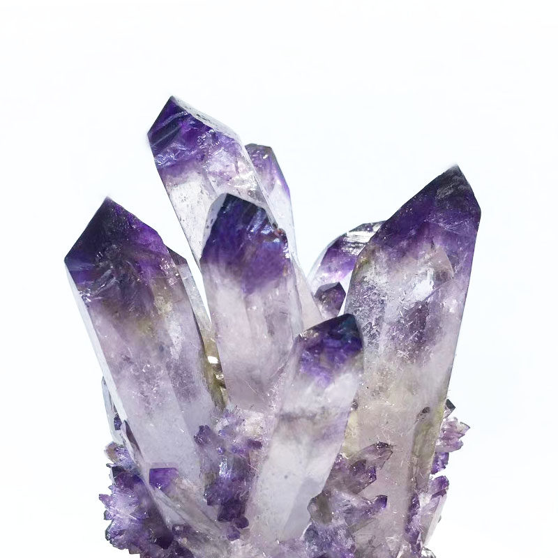 天然水晶原石紫水晶簇手链手串消磁家居客厅办公室摆件观赏矿石原