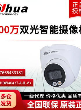 大华600万双光智能定焦海螺网络摄像机DH-IPC-HDW4643DT-A-IL-V3