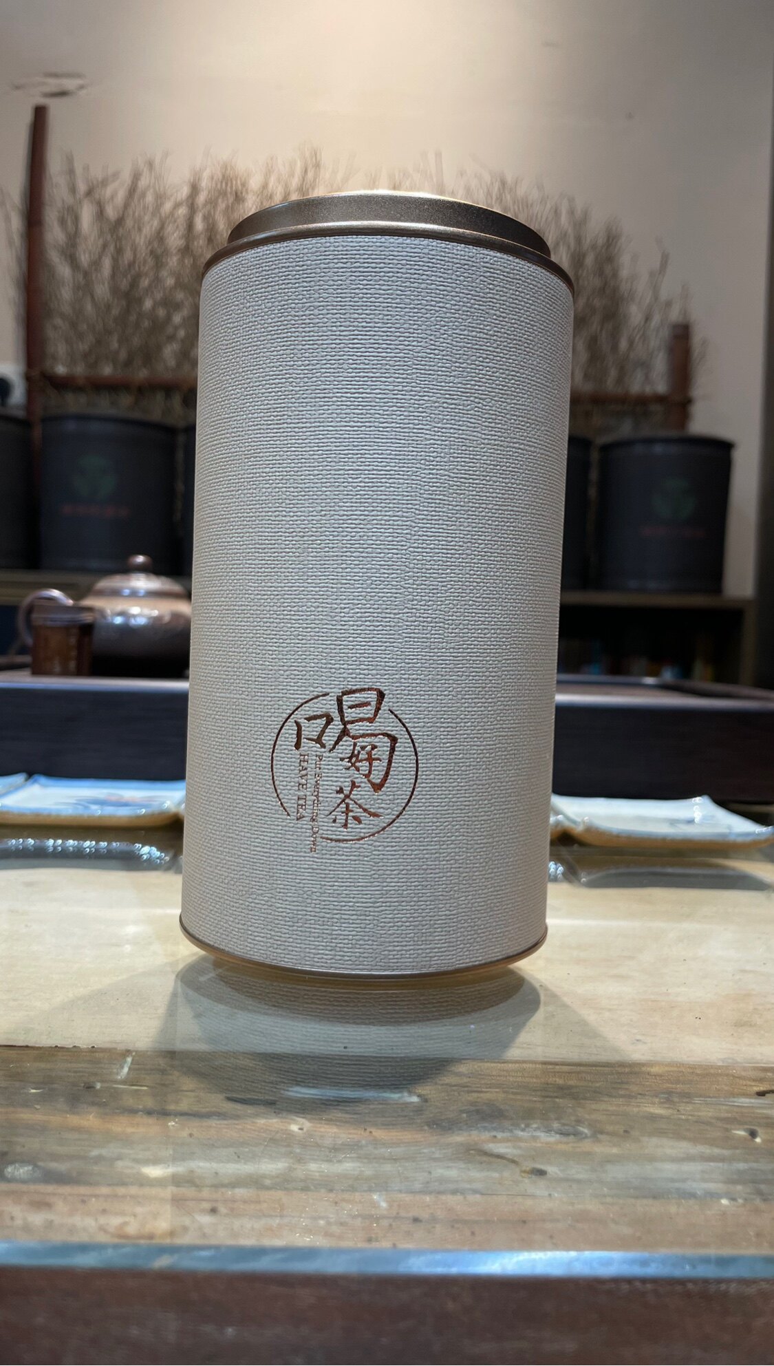 2009年槟榔香茶碎块300g茶叶罐