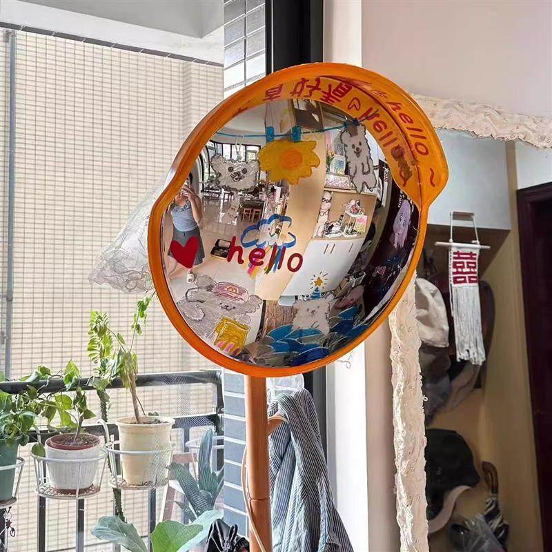 【新家的100个快递】手工diy涂鸦广角镜室内拍照道具氛围装饰摆件