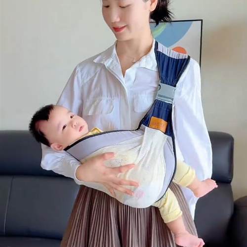 背带婴儿小月龄前抱式宝宝外出简易轻便透气背袋解放双手四季通用