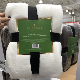 加拿大代购 kate spade珊瑚绒毯子queen size 2.48*2.33