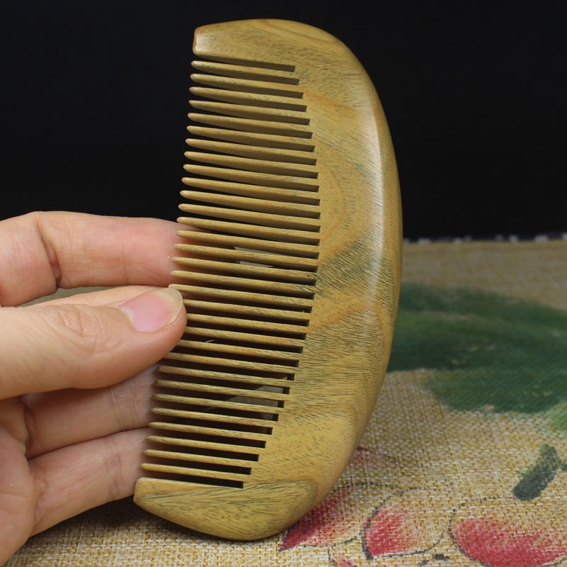 梳子清香天然时尚风男女款绿檀木