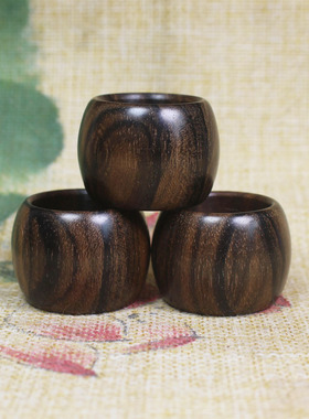 指环 虎斑纹沉香木扳指 山水画纹理红木扳指 礼物戒指