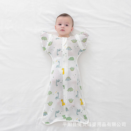 婴幼儿夏季透气襁褓睡袋网布透气