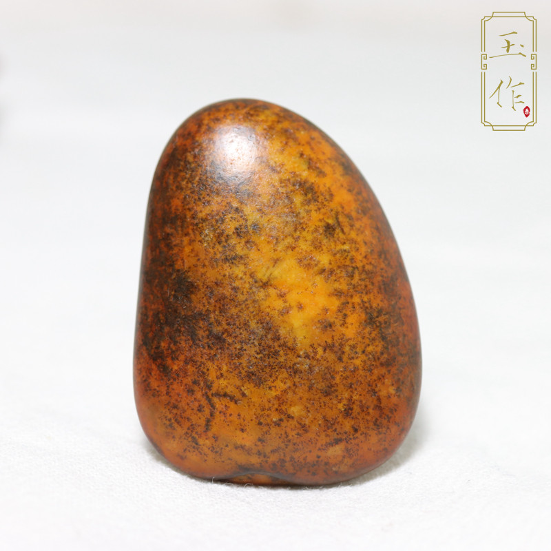 新疆和田玉籽料独特特色玉牌原石挂件金镶玉籽料籽玉