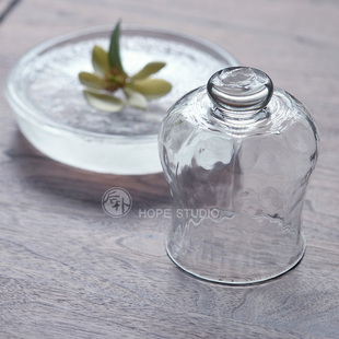 后朴展厅现货日本玻璃职人安土草多手作月饼甜品罩日式糖果水果罩