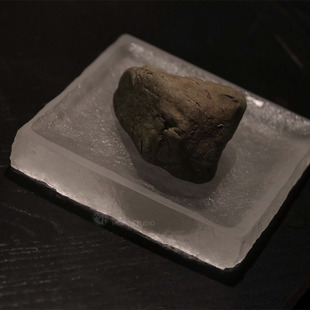 后朴展厅现货日本玻璃职人荒川尚也手作方角皿壶承杯托四方盘茶具