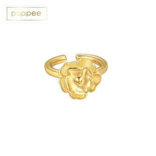 「现货」daartemis蔷薇系列蔷薇双花重叠戒指开口戒可以调节指环