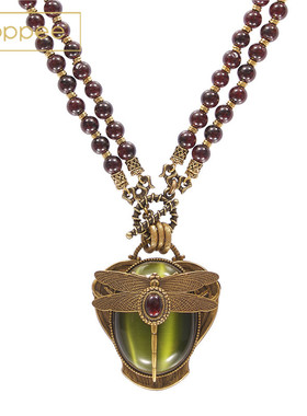 Patrice蜻蜓造型复古项链