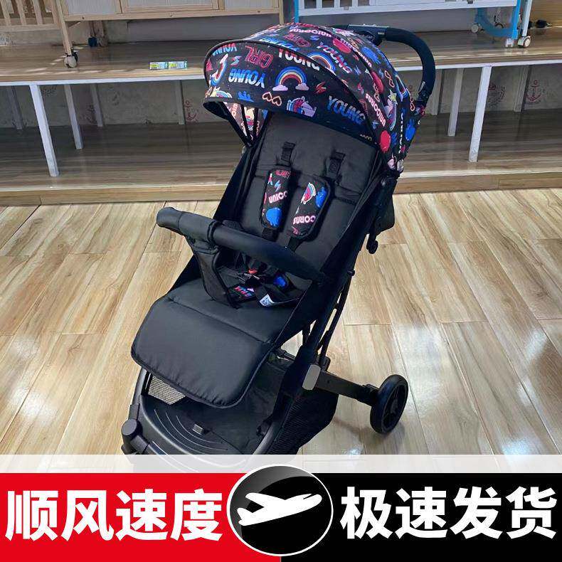 一键收可坐可躺婴儿推手口袋车儿童便携车宝宝轻便推折叠童车