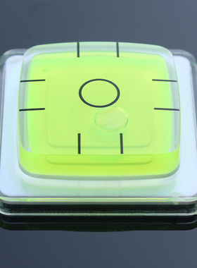 亚克力正方形水平泡珠绿色万向水准泡房车水平仪测量45x45x12mm