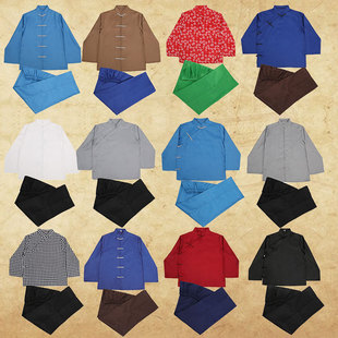 民国风农村贫民百姓阿宝服村姑演出服装群众演员男女老农民表演服