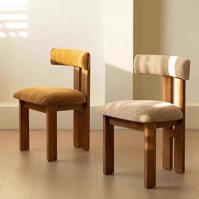 网红Molly莫莉实木餐椅