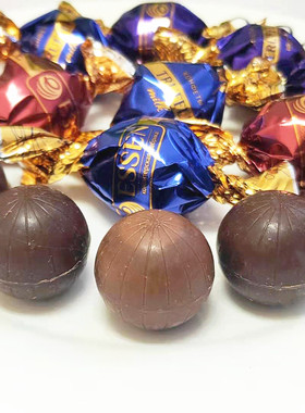 QQZP香草松露巧克力糖果俄罗斯进口零食纯可可脂黑巧克力喜糖食品