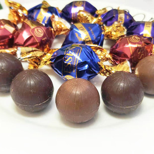 QQZP香草松露巧克力糖果俄罗斯进口零食纯可可脂黑巧克力喜糖食品