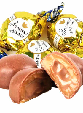 Konti/康吉夹心巧克力俄罗斯进金百合拉丝太妃糖休闲零食新年糖果