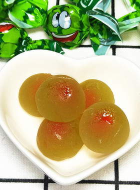俄罗斯进口水果汁夹心软糖康吉Konti西瓜味糖果零食结婚喜糖500克