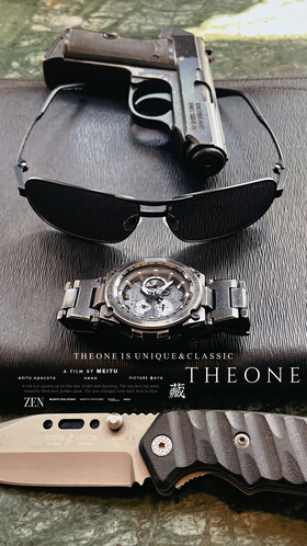 THEONE孤品日本纯手工纯钛超轻复古墨镜杀手风格特工绅士太阳镜