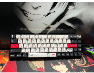 atk68雨75rs7 死亡笔记夜神月键帽原厂适配Wooting ez63mad68