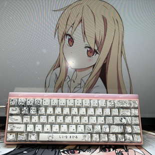 椎名真昼正侧刻键帽原厂高度适配Wootingez63mad68美加狮夜魔迈从