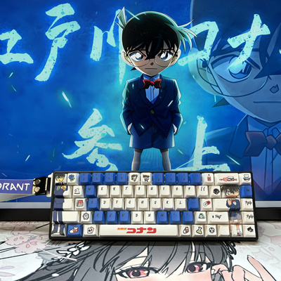 名侦探柯南主题正刻原高键帽 适配Wootingez63made68夜魔迈从87等