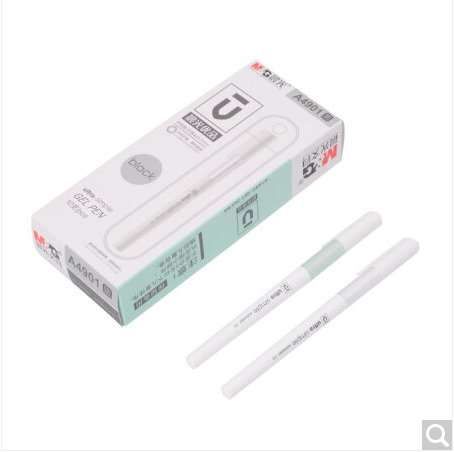 晨光优品软胶拔帽式红蓝中性笔