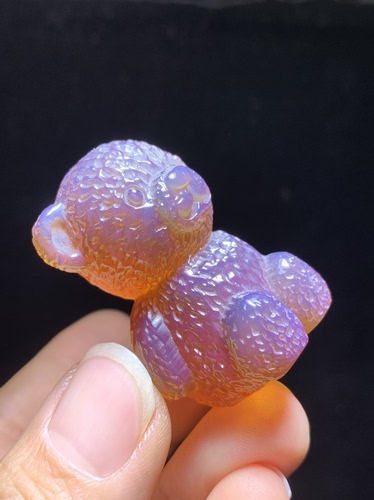 缅甸琥珀棕珀小熊14.6克