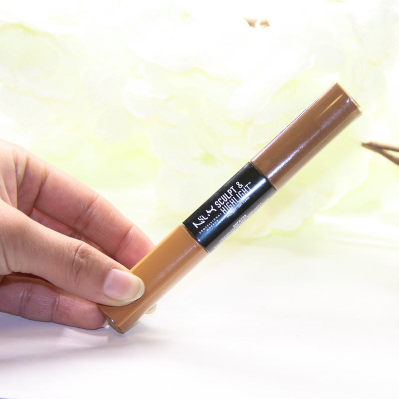 美国nyx SCULPT HIGHLIGHT FACE DUO双头高光阴影修容液 立体