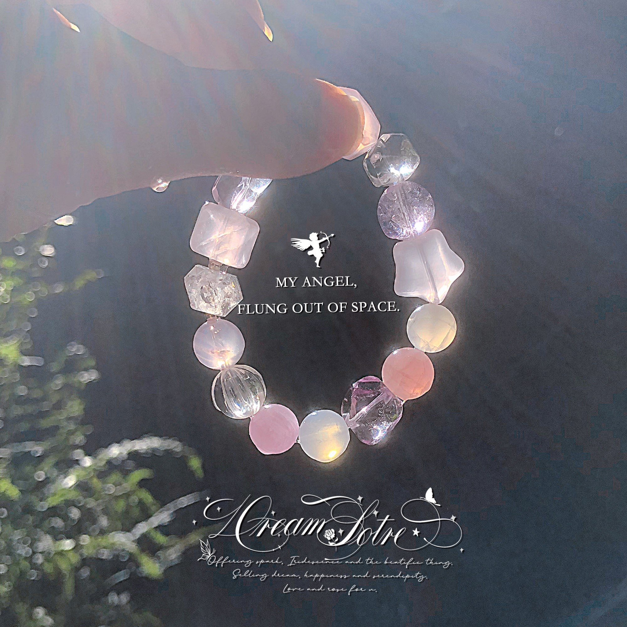 『飘渺宇宙，天使逡巡。』樱桃子原创设计系列 粉紫月光多宝手链,饰品/流行首饰/时尚饰品新,手饰/手串,淘宝优惠券,粉丝福利购,淘宝优惠卷