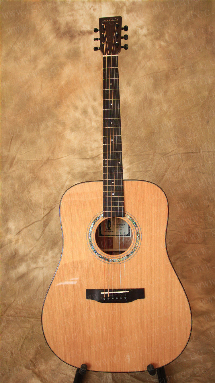 满氏手工吉他 md10红松桃花心单板吉他 橙音乐官方出品 品质保证