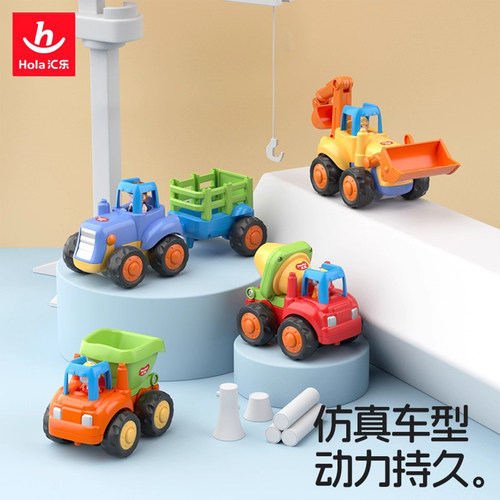 正版汇乐玩具小汽车模型工程车