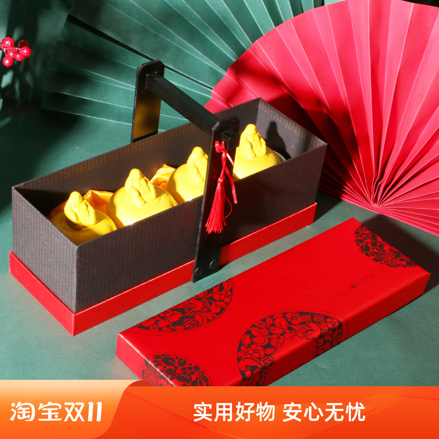 佛跳墙4罐装中式手提盒定制批发