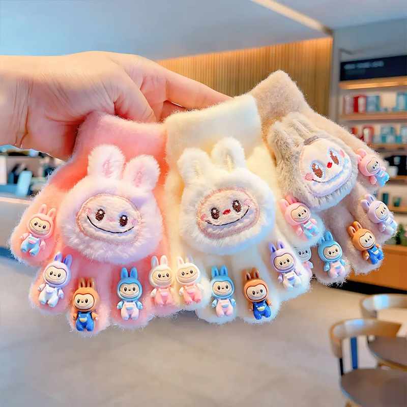 儿童分指手套2025新款可爱卡通公主宝宝男女童秋冬防寒保暖手指CH