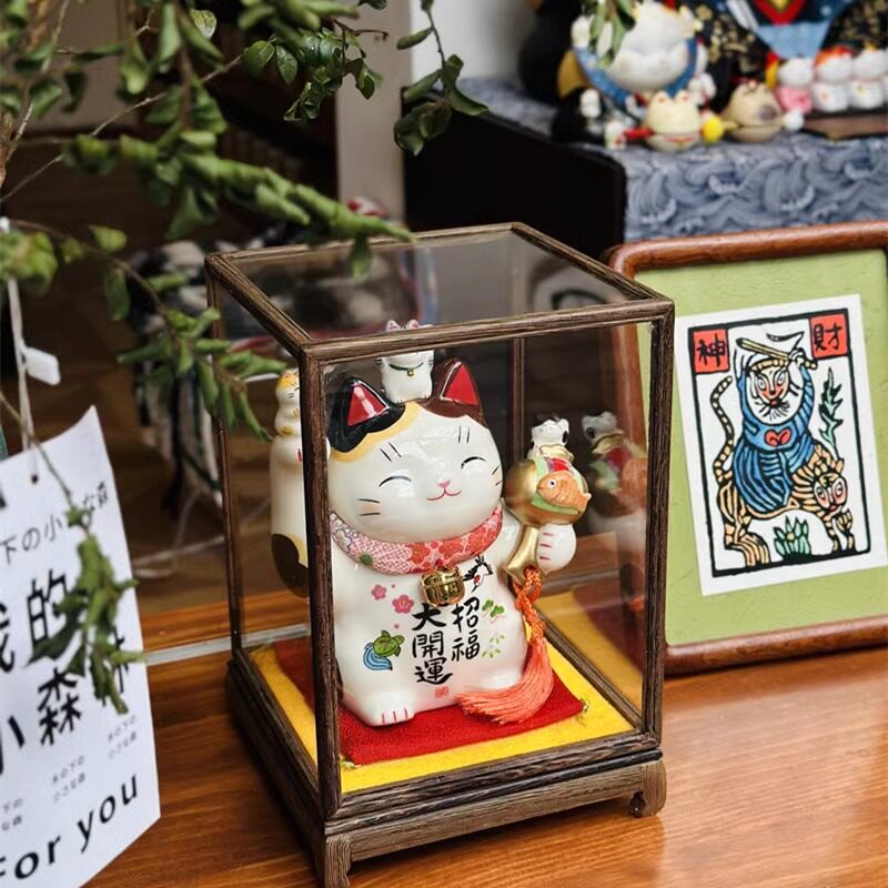 日本进口药师窑招财猫摆件开业店铺生意兴隆收银台乔迁创意礼物