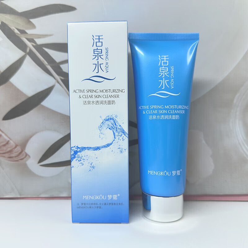梦蔻活泉水透润洗面奶深层清洁不拔干丰富细腻泡沫补水保湿洗面奶