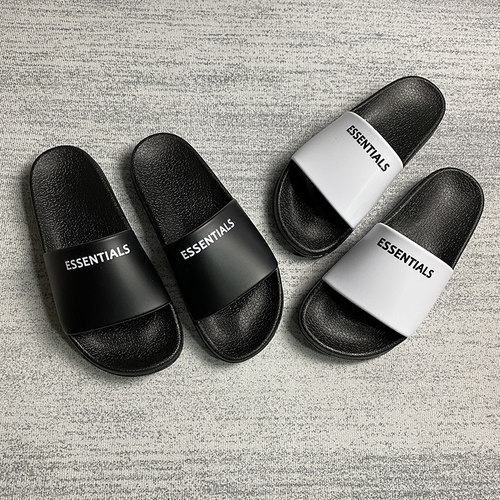 FOG 复线ESSENTIALS潮牌字母印花一字拖鞋男外穿室内情侣凉拖鞋女