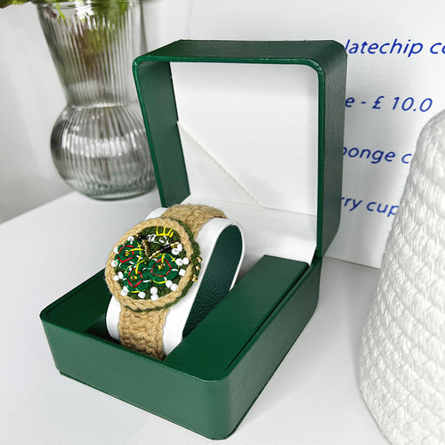 手工编织绿水鬼七夕情人节礼物