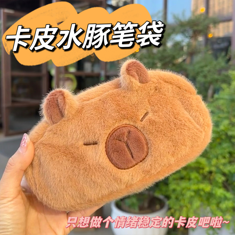 拥有一个情绪稳定的卡皮巴拉笔袋