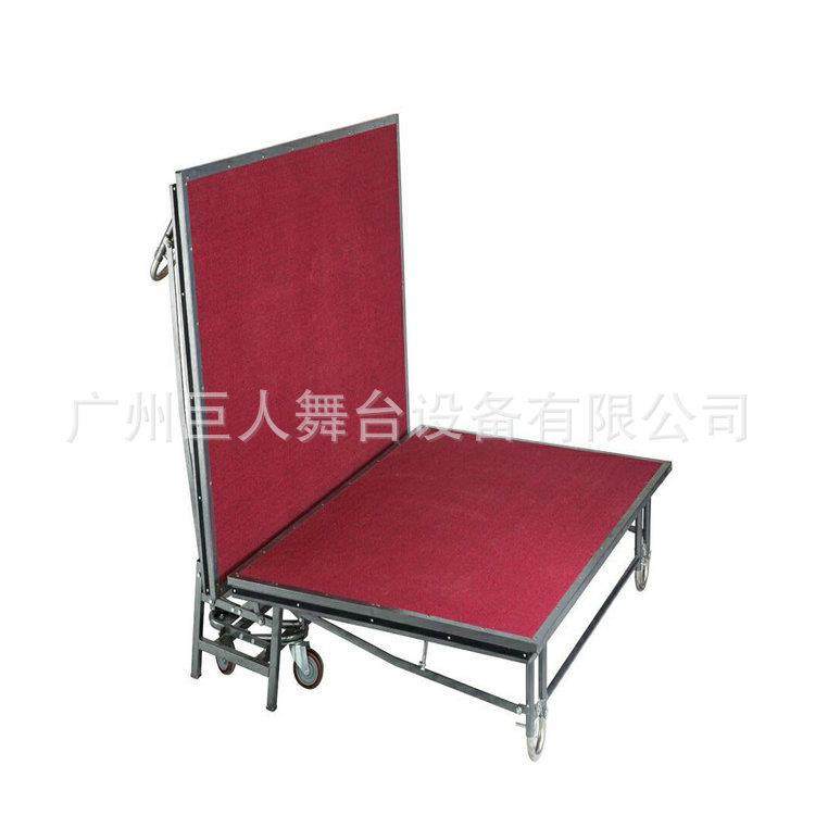 酒店带轮折叠铁质舞台活动可推临时舞台steelfoldingstage
