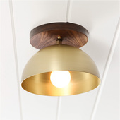 后现代创意日式 客厅卧室床头灯壁灯北欧现代简约过道黄铜吸顶灯