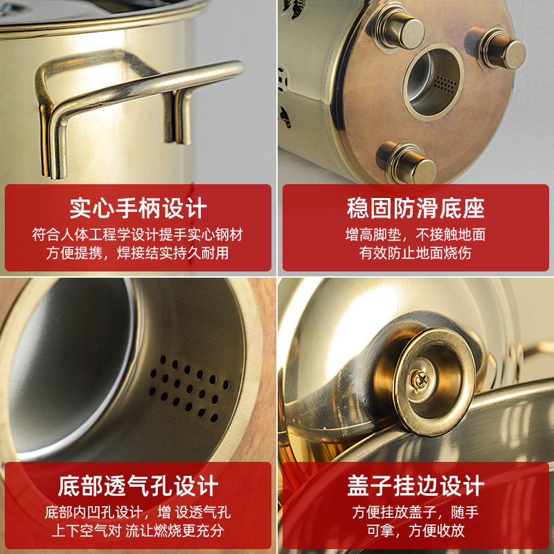 不锈钢烧纸桶祭祀专用桶烧金桶烧经桶焚化炉家用聚宝盆烧纸钱桶